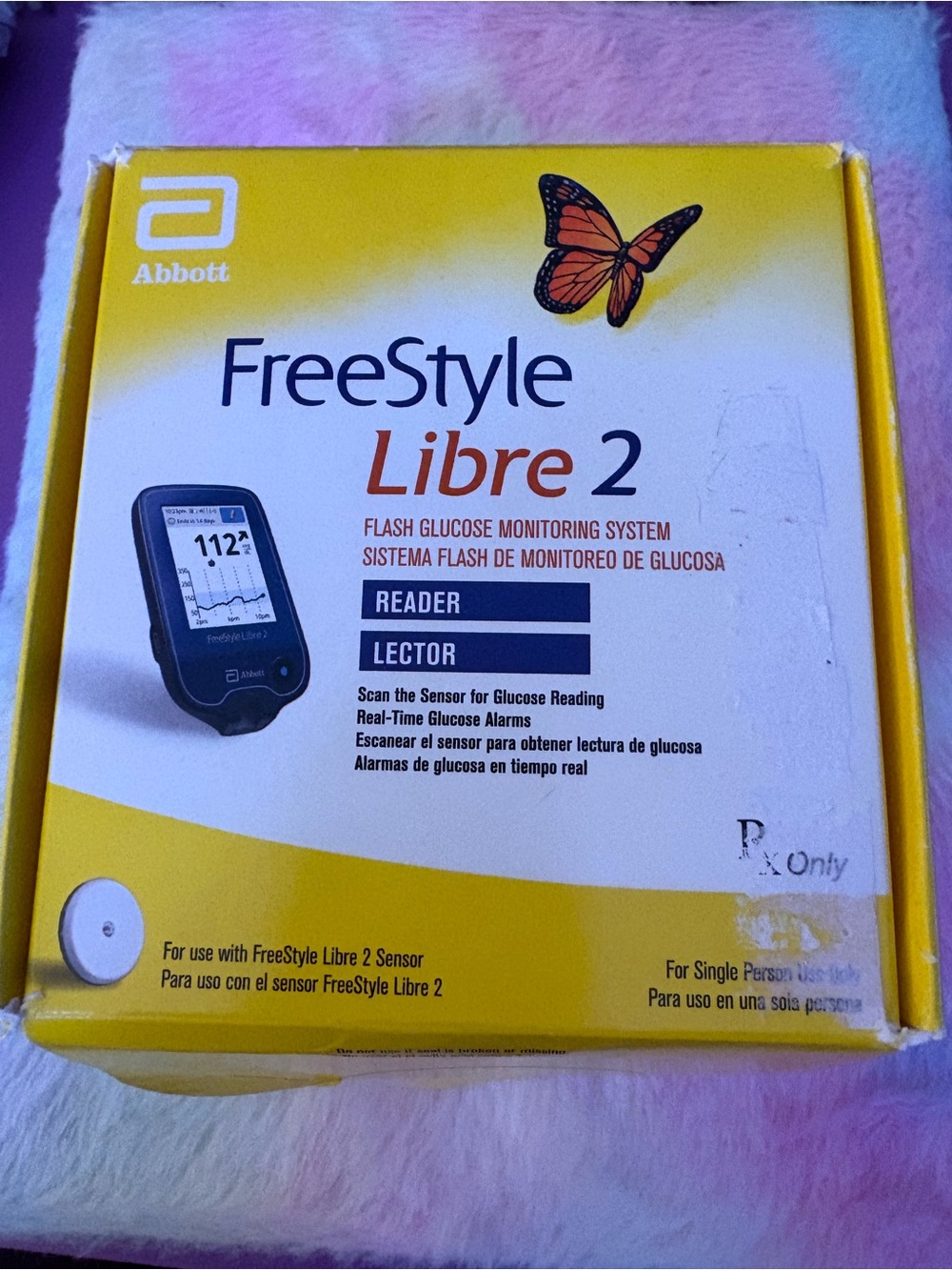 Freestyle Libre 2 Yellow White Box by Freestyle